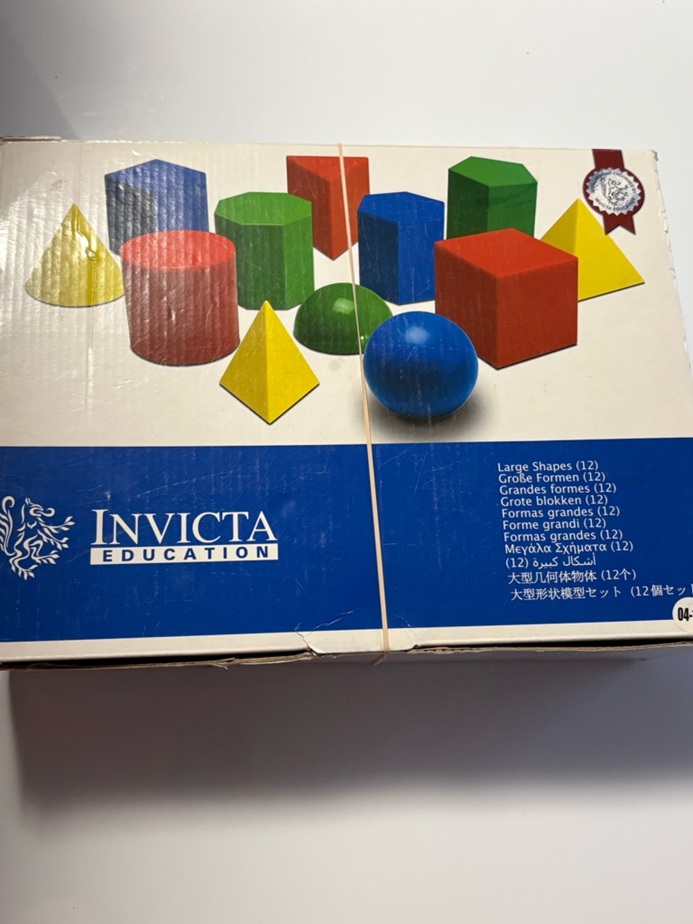 Large Colorful Geometric Shapes Set - Blue, Red, Green, Yellow